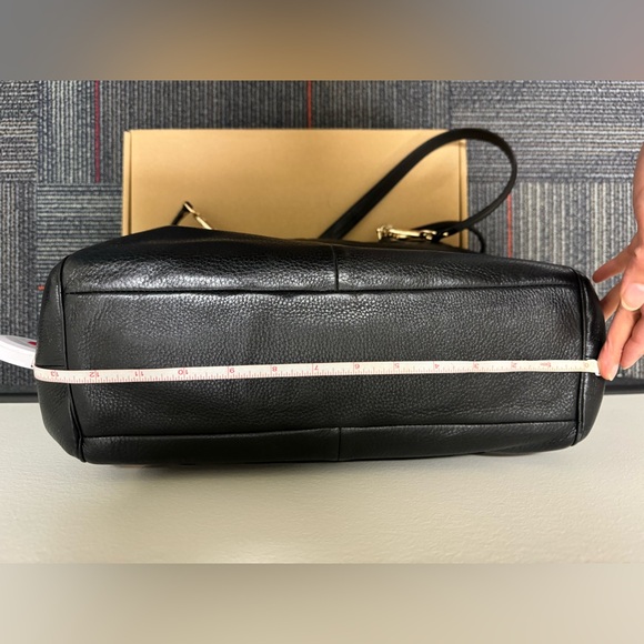 Coach Large Black Tote Pebble Leather - Picture 11 of 16